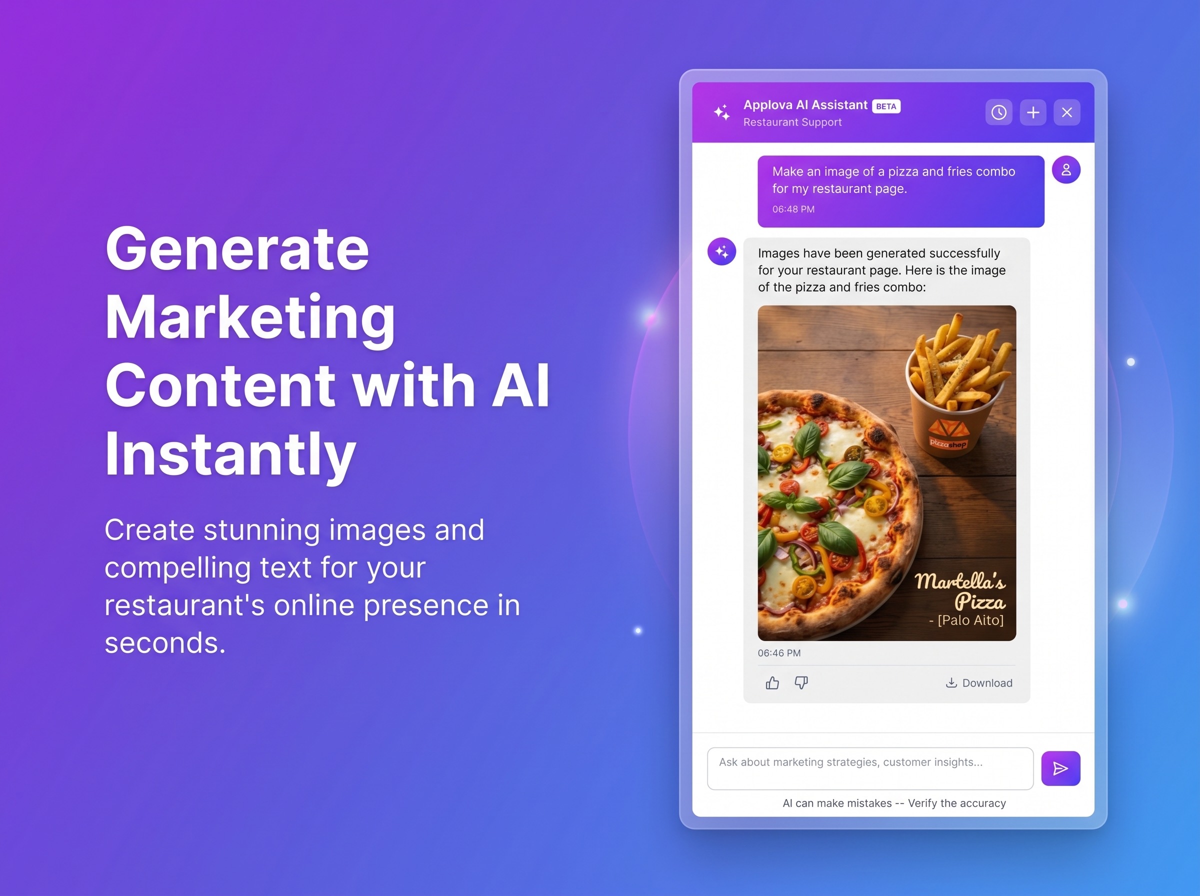 Applova AI Assistant screenshot