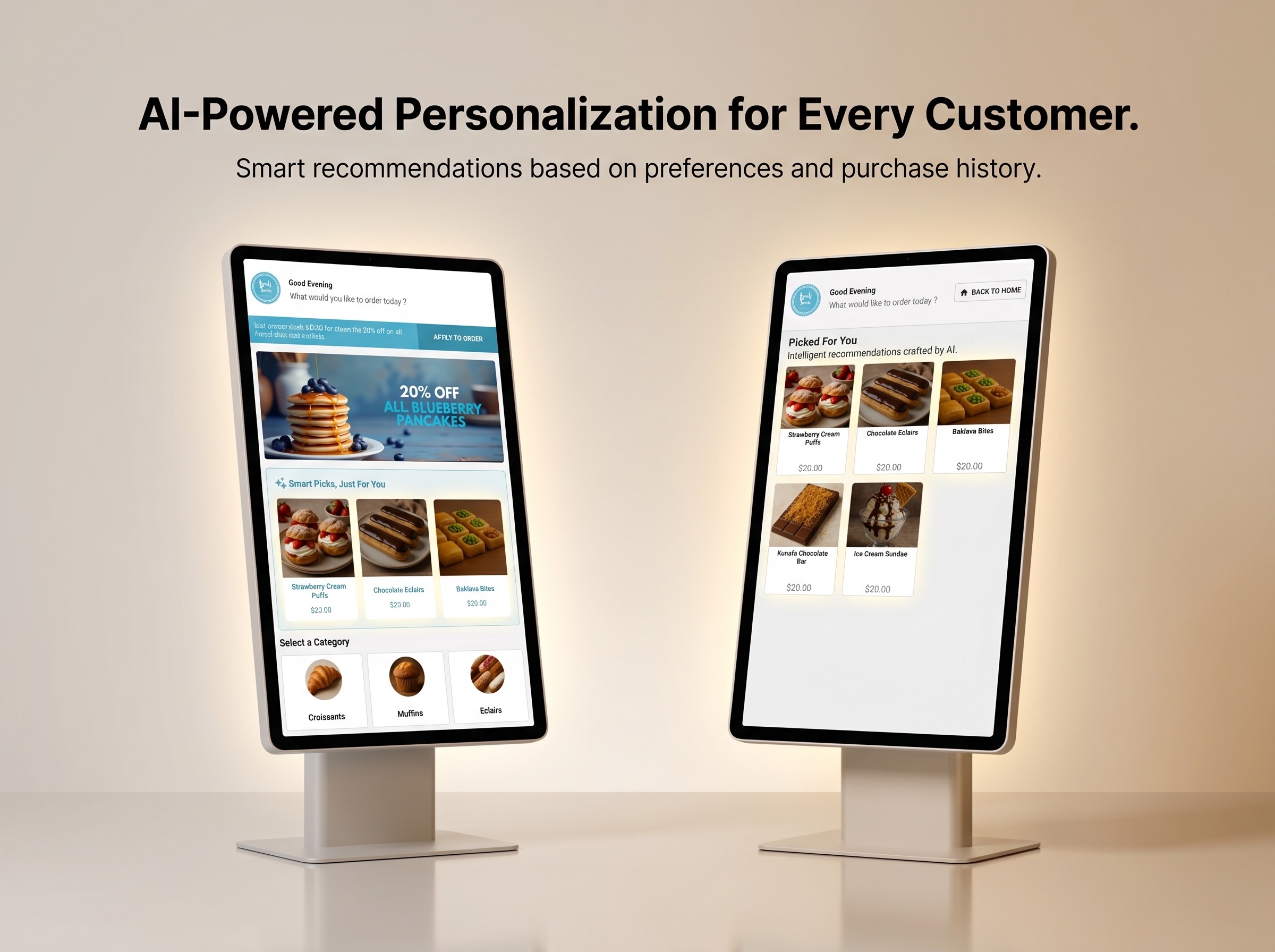 AI Product Recommendations screenshot