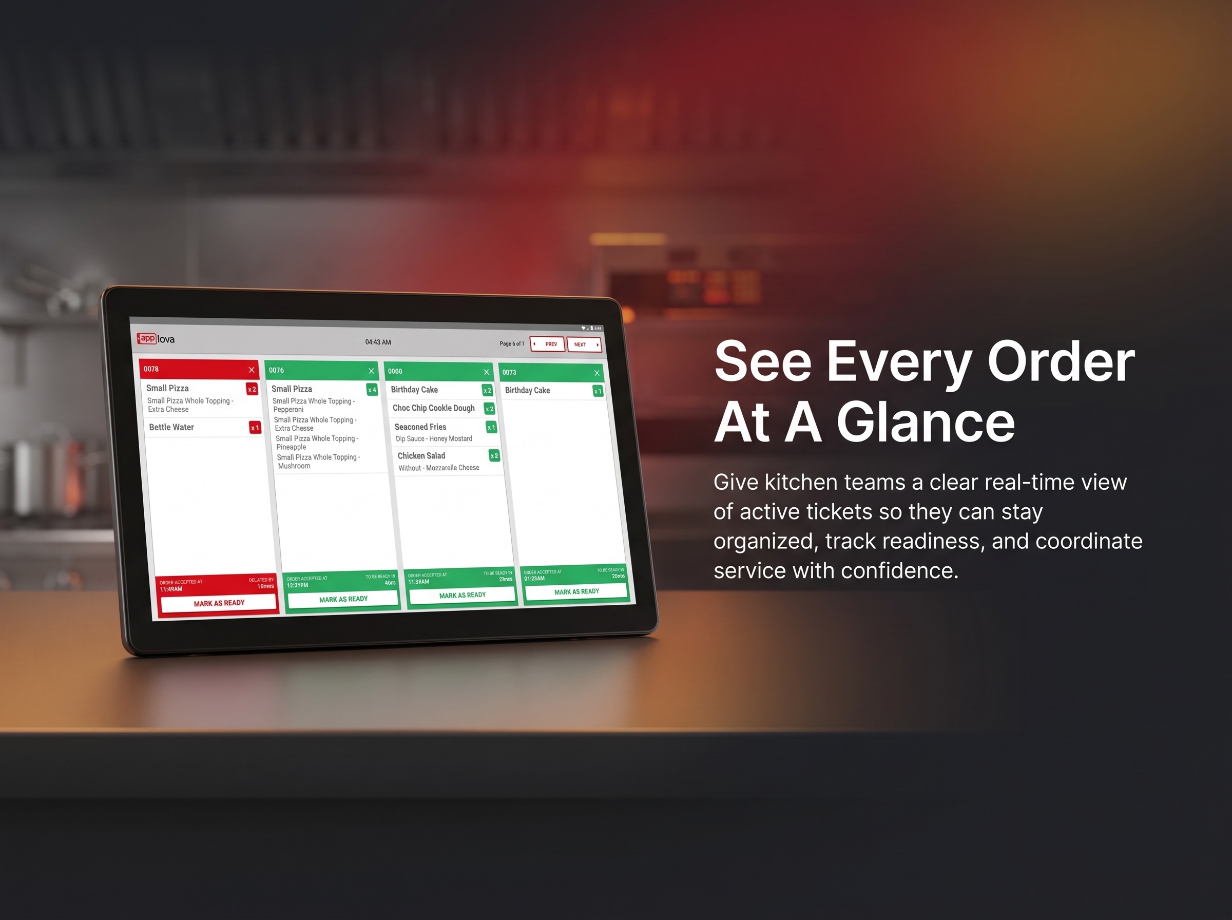 Kitchen Display System screenshot