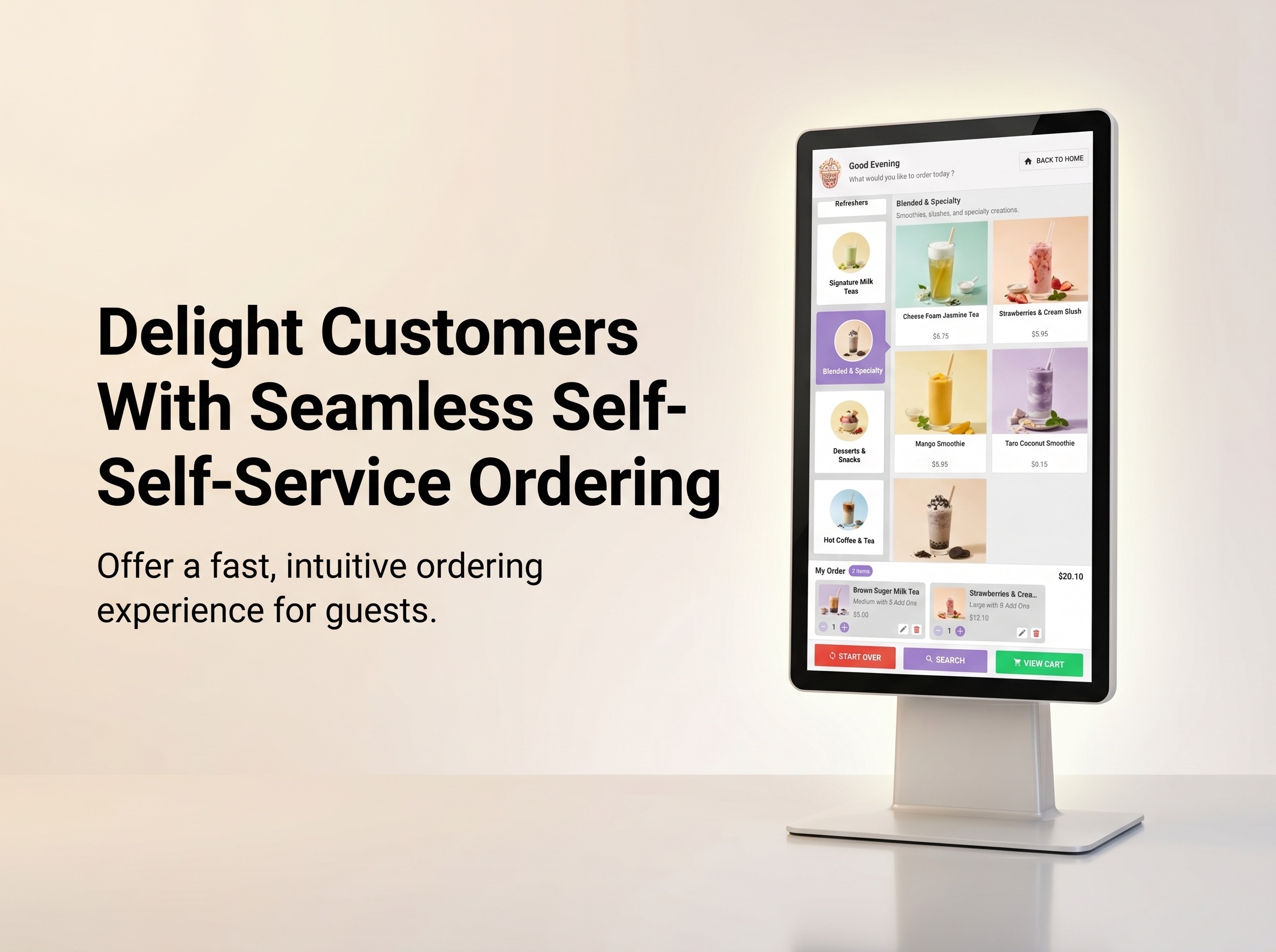 Self Ordering Kiosk screenshot