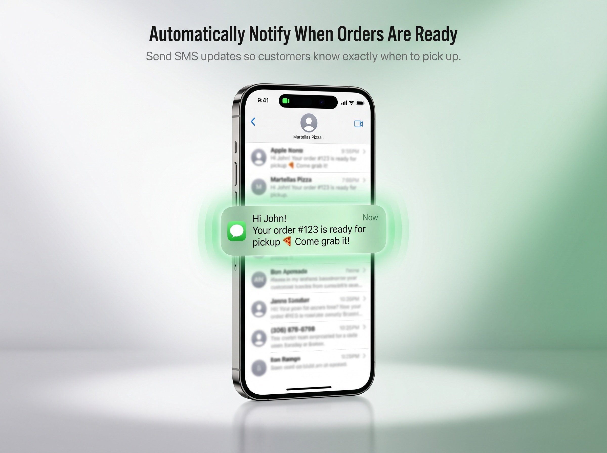 Order Ready Texts screenshot
