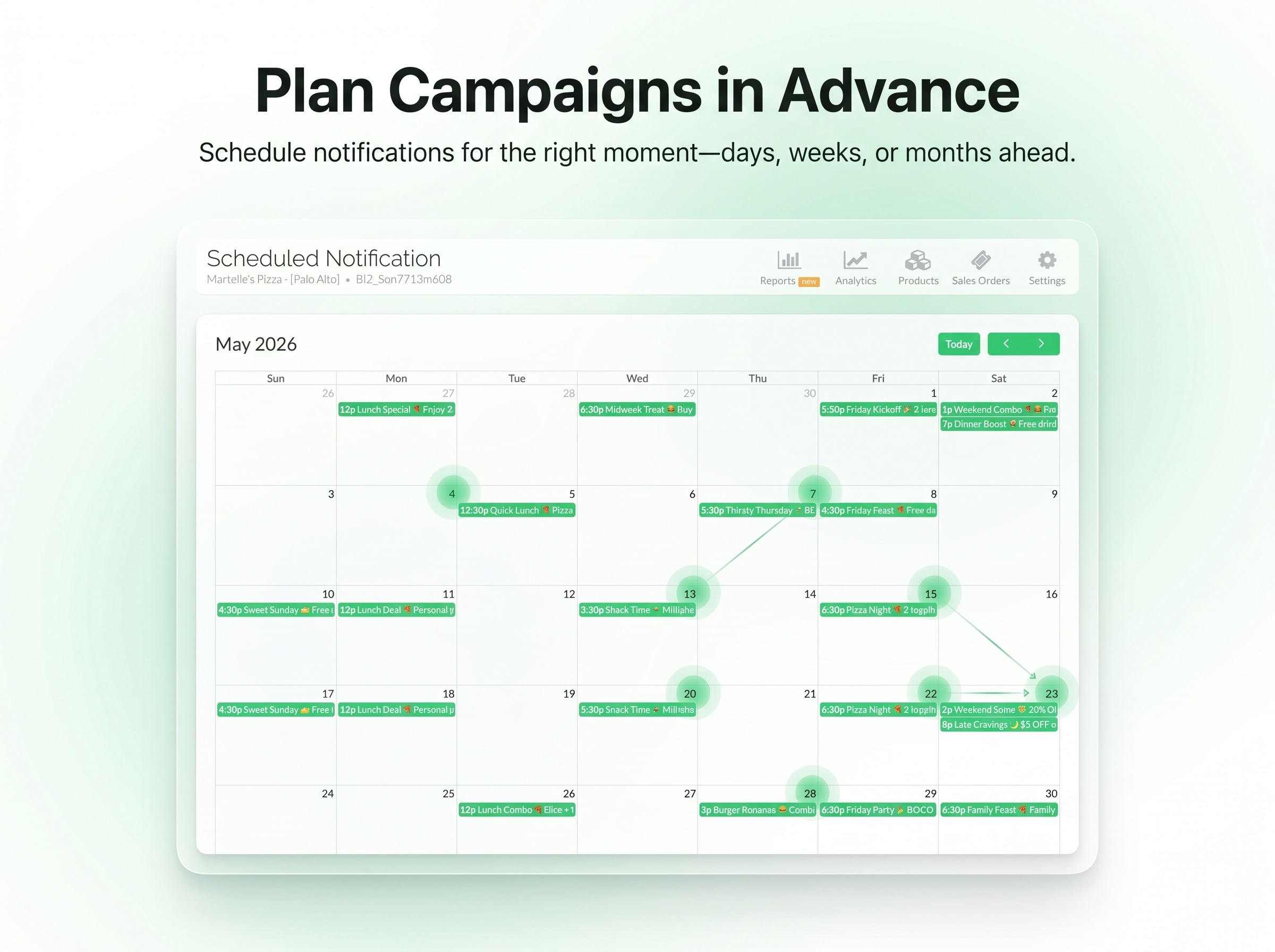 Scheduled Notifications screenshot